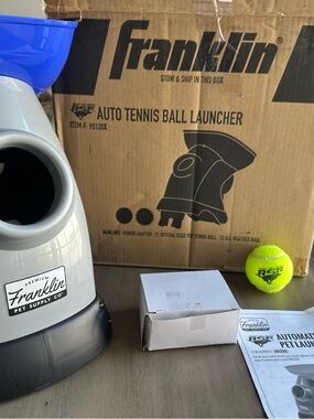 Franklin Blue and Gray Auto Tennis Ball Launcher